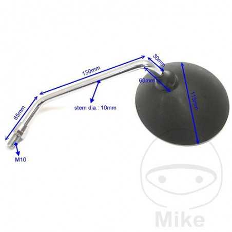 JMP Black right rear view mirror 713.92.72