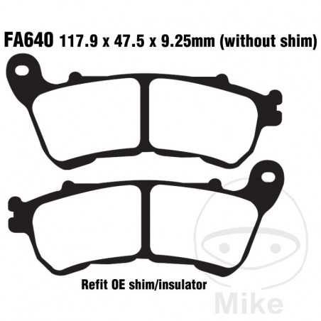 EBC SINTERED BRAKE PADS HH ALTN: 7870146 737.01.06