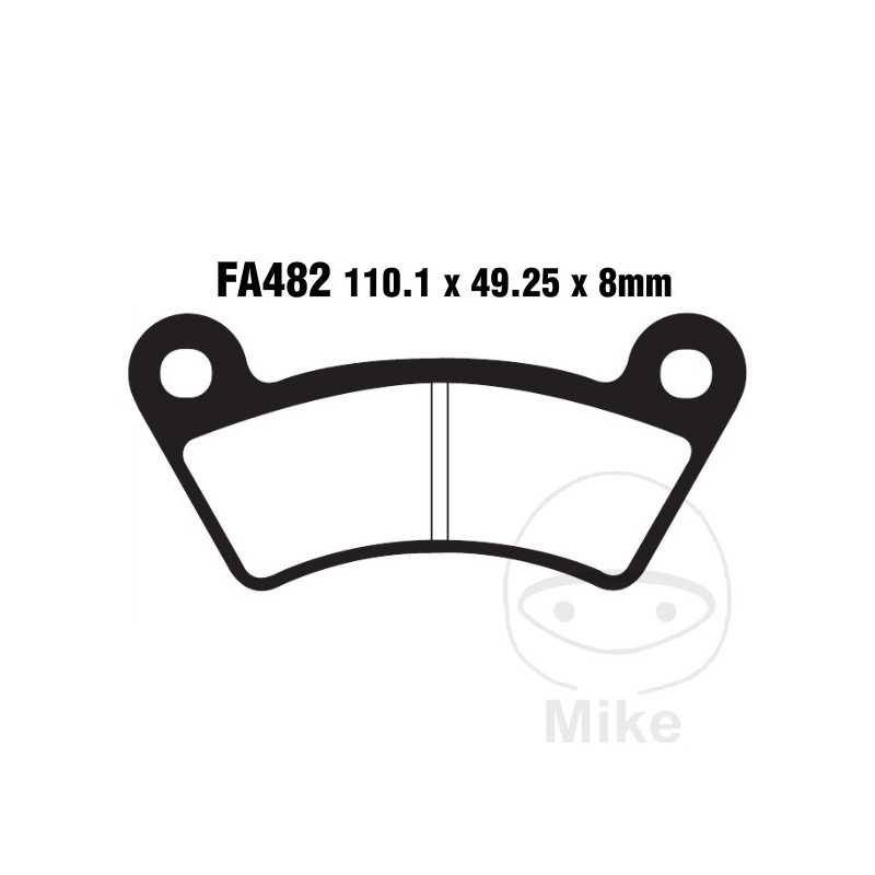 EBC Sintered motorcycle brake pads R 732.00.60