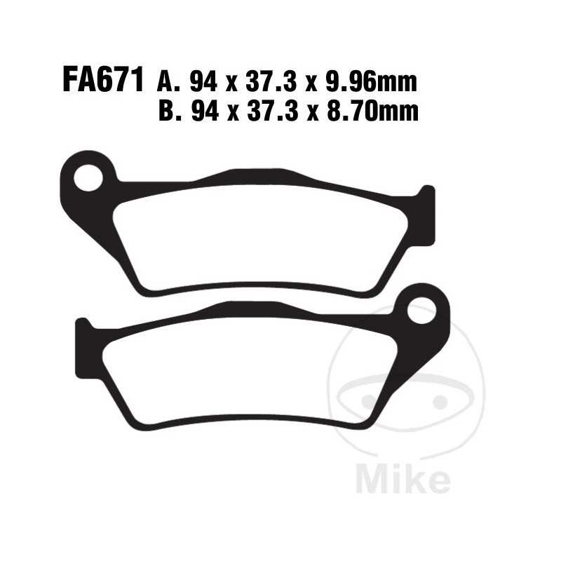 EBC SINTERED BRAKE PADS HH 732.00.56