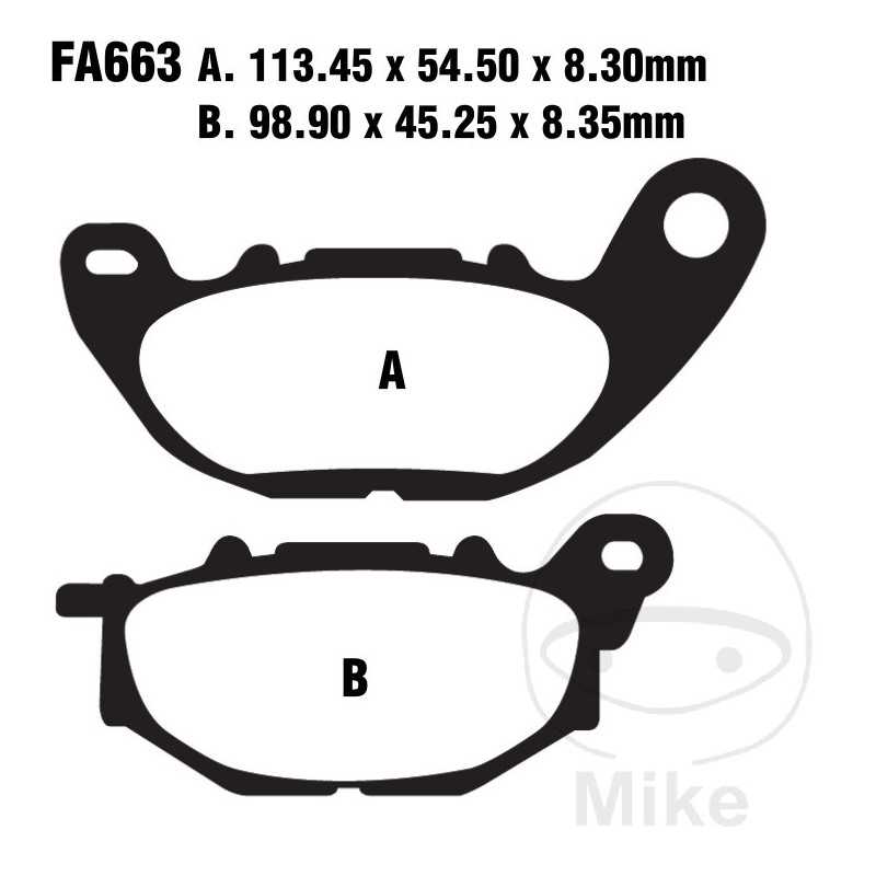 EBC Semi-sintered brake pads V 732.00.94