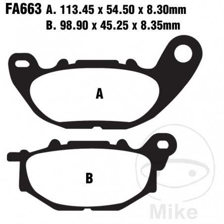 EBC Semi-sintered brake pads V 732.00.94