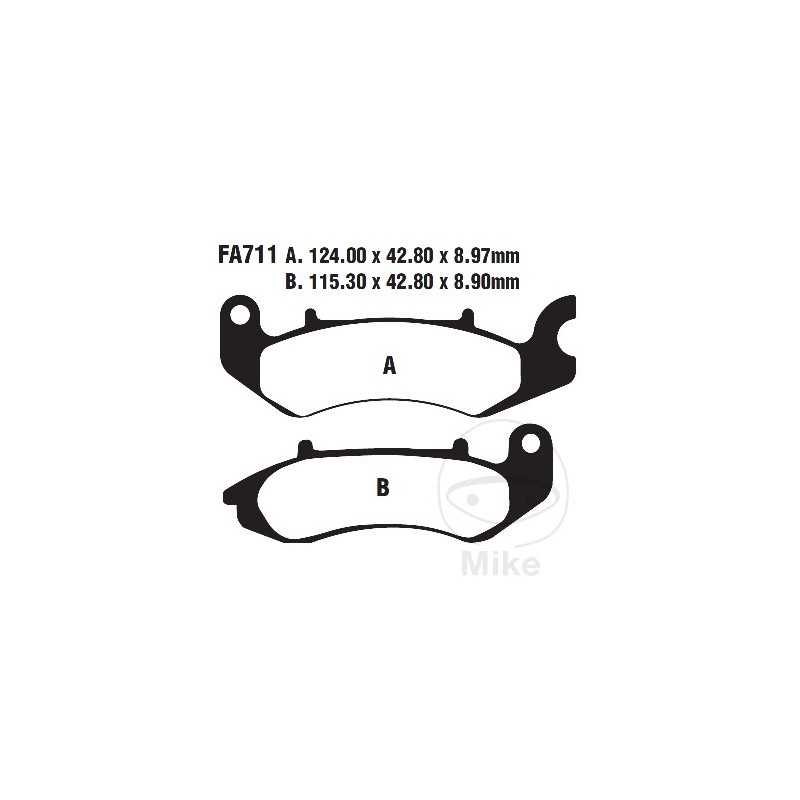 EBC Semi-sintered brake pads V 732.01.34