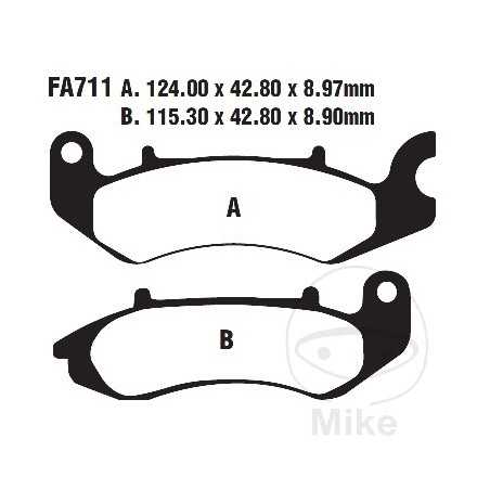EBC Semi-sintered brake pads V 732.01.34
