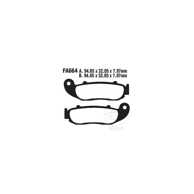 EBC Sintered motorcycle brake pads R 732.01.41