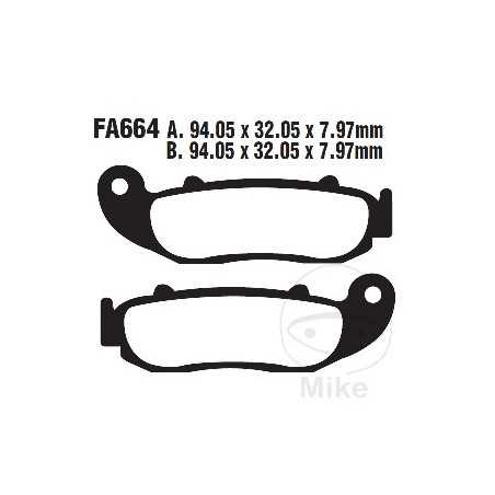 EBC Pastillas de freno sinterizadas para moto R 732.01.41