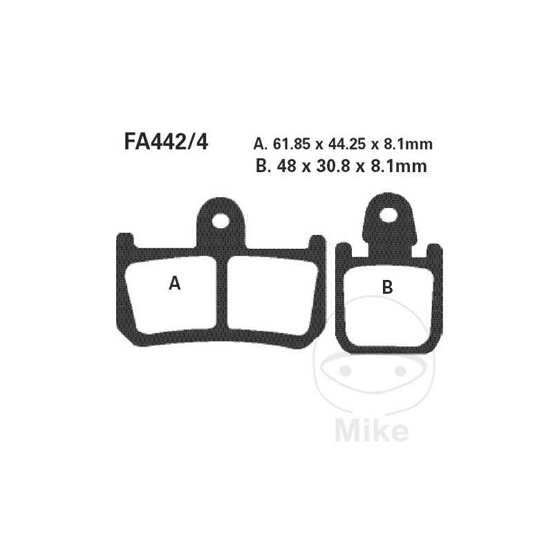 EBC SINTERED BRAKE PADS HH ALTN:7874829 732.24.49