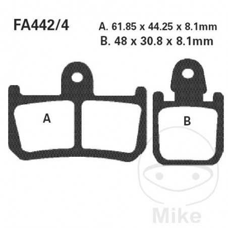 EBC SINTERED BRAKE PADS HH ALTN:7874829 732.24.49