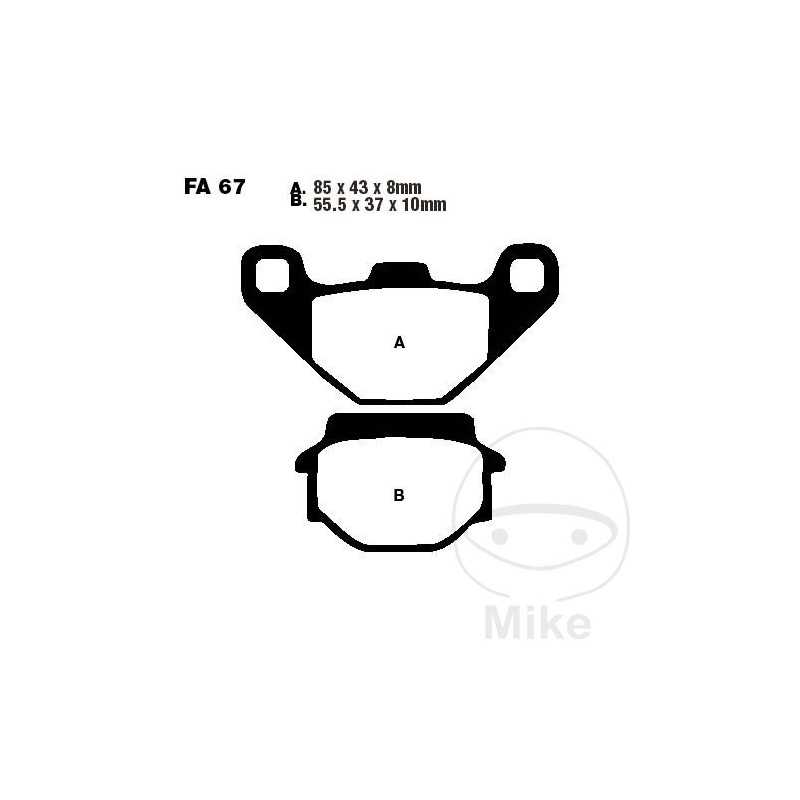 EBC Standard brake pads SCOOTER 732.34.05