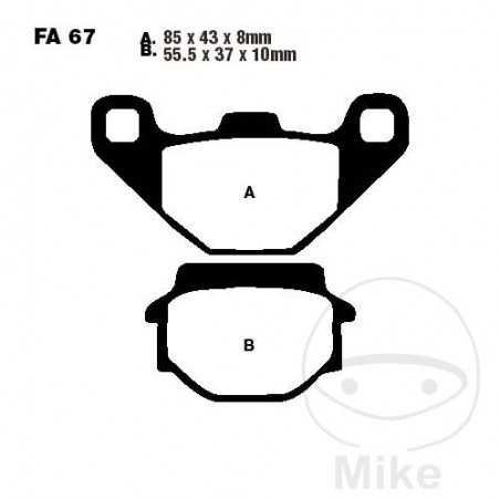 EBC Standard brake pads SCOOTER 732.34.05