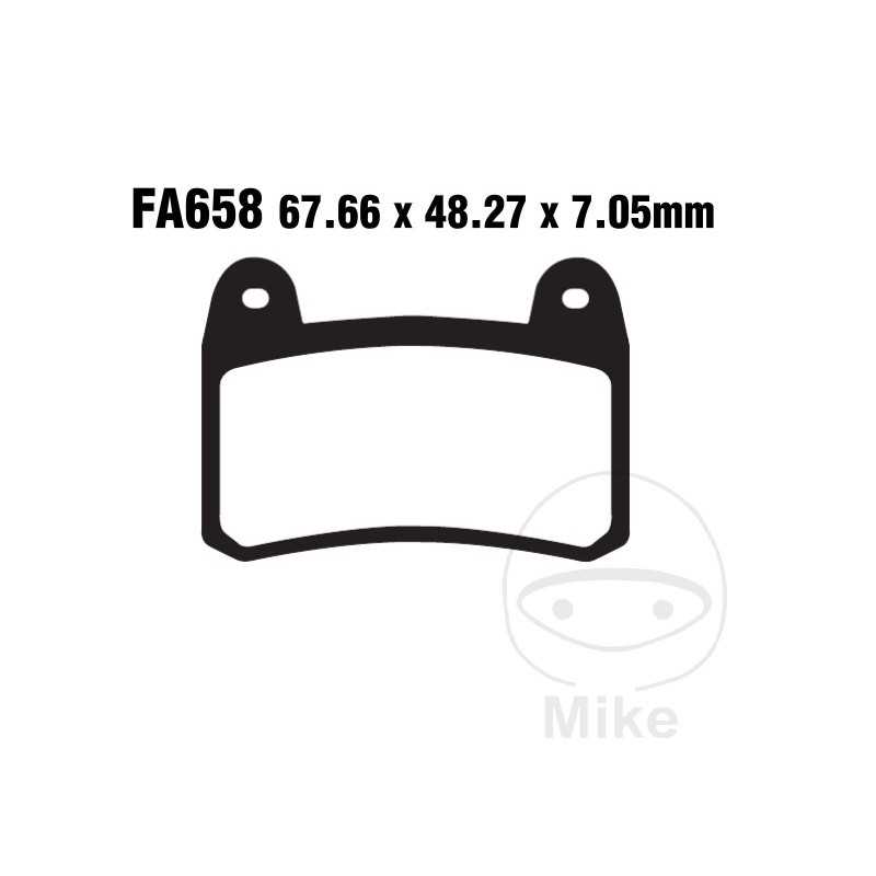 EBC SINTERED BRAKE PADS HH ALTN: 7870133 737.02.27