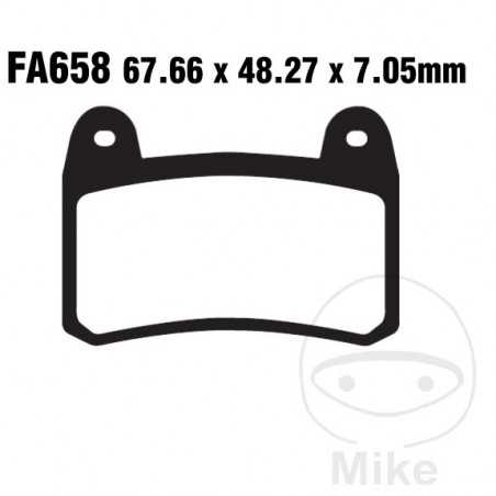 EBC SINTERED BRAKE PADS HH ALTN: 7870133 737.02.27