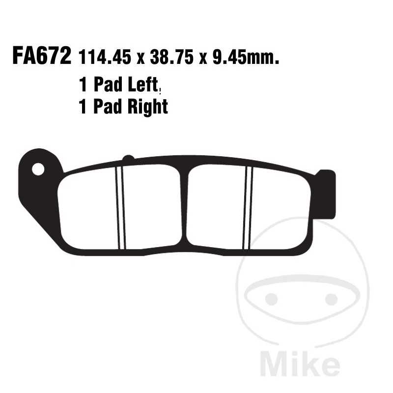 EBC SINTERED BRAKE PADS HH 737.01.89
