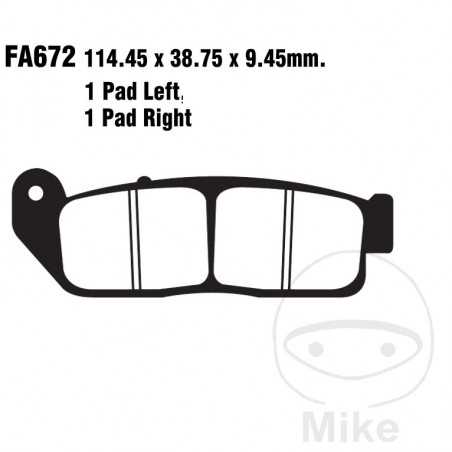 EBC SINTERED BRAKE PADS HH 737.01.89