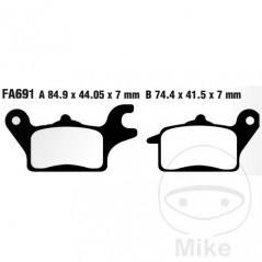 EBC SINTERED BRAKE PADS HH 737.02.28