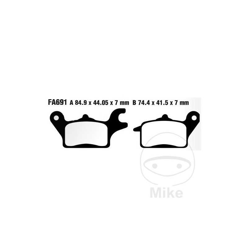 EBC SINTERED BRAKE PADS HH 737.02.28