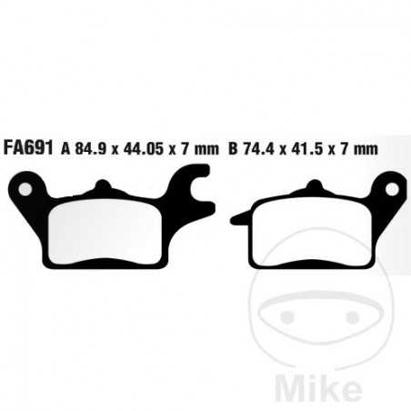 EBC SINTERED BRAKE PADS HH 737.02.28