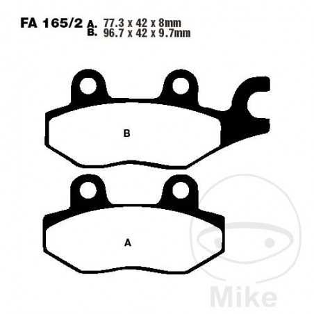 EBC SINTERED BRAKE PADS R ALTN: 7872575 732.12.01