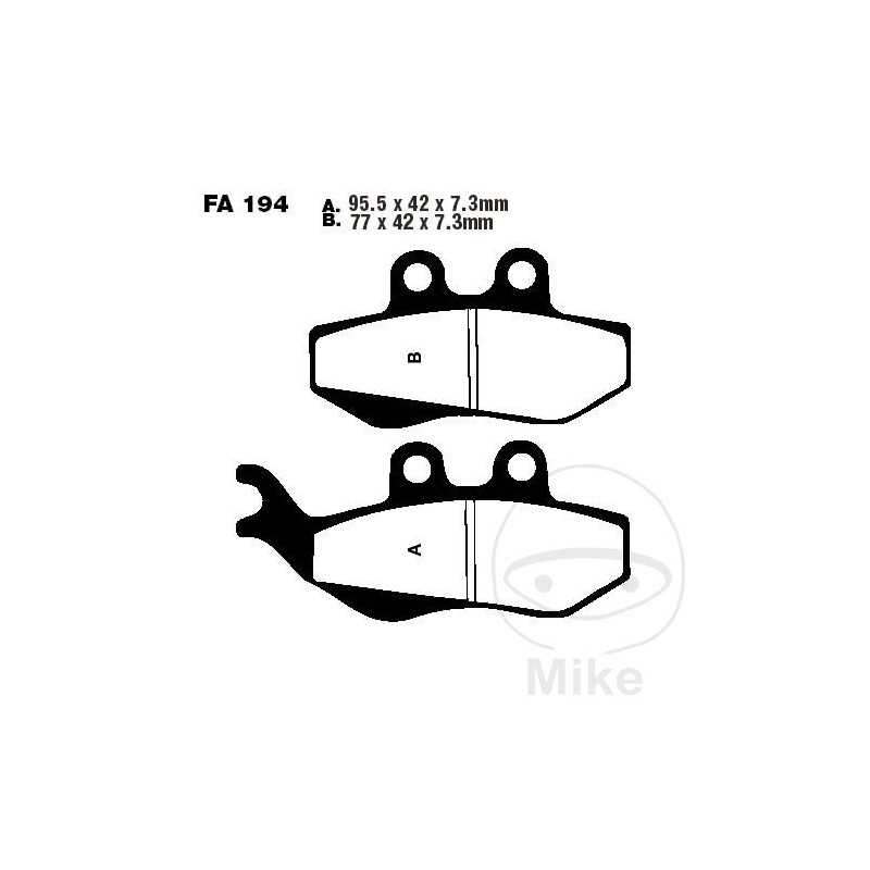 EBC carbon brake pads SCOOTER ALTN: 7872195 732.05.24