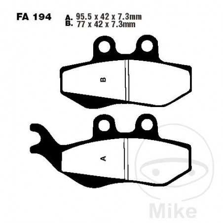 EBC carbon brake pads SCOOTER ALTN: 7872195 732.05.24