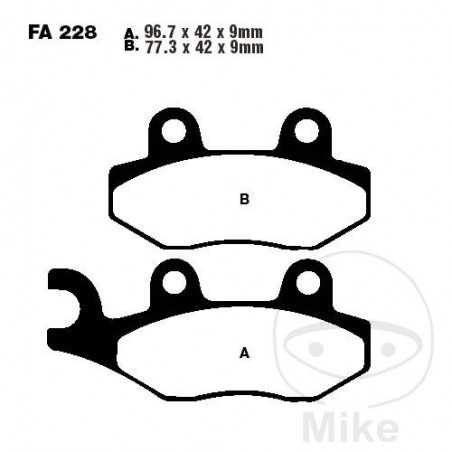 EBC carbon brake pads SCOOTER ALTN: 7872385 732.05.29