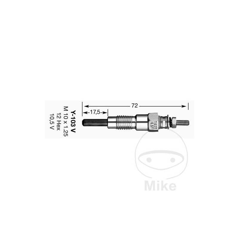NGK diesel glow plug 055 Y-103V 133.00.43