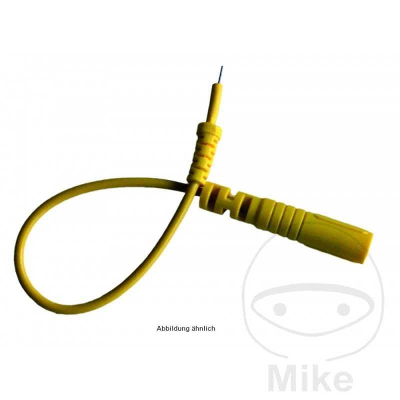 Test leads with external flat plug 0.8 X 6.3 609.31.73