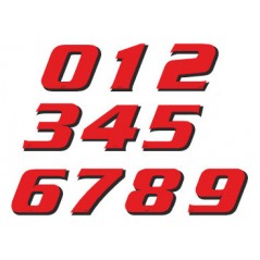 Pack of 5 adhesive numbers of the number 2 115mm