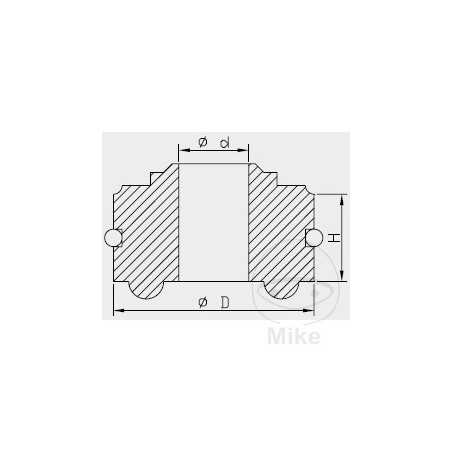 KAYABA Cabezal de junta amortiguador 50/16 MM 773.11.78