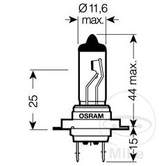 OSRAM Bombilla halógena H7 24V 70W 
TRUCKSTAR PRO 159.00.15