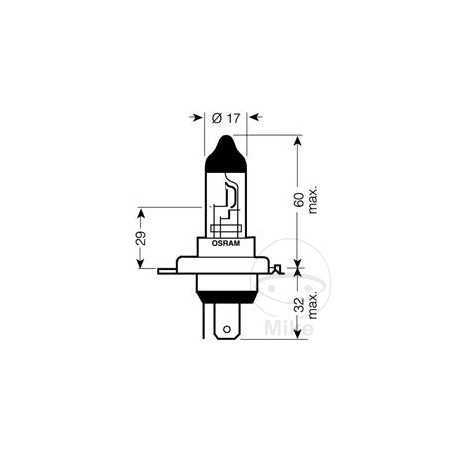 OSRAM Bombilla halógena H4 24V 70W 
TRUCKSTAR PRO 159.00.16