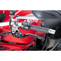 Fixed clutch handle, black body