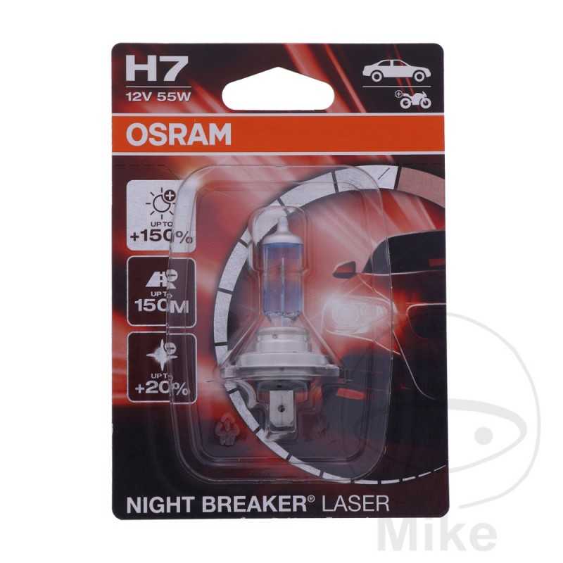 OSRAM halogen bulb H7 12V 55W 
NIGHT BREAKER LASER 159.01.68