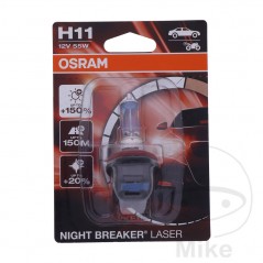 OSRAM halogen bulb H11 12V 55W 
NIGHT BREAKER LASER 159.01.72