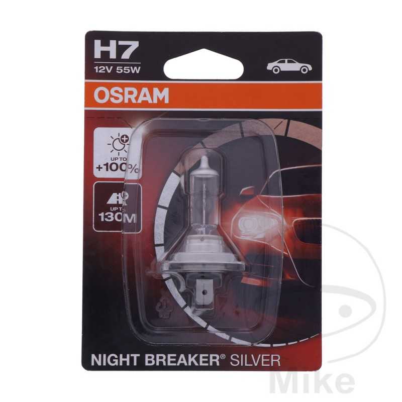 OSRAM halogen bulb H7 12V 55W 
NIGHT BREAKER SILVER 159.01.84