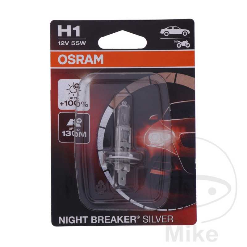 OSRAM halogen bulb H1 12V 55W 
 NIGHT BREAKER 159.01.89
