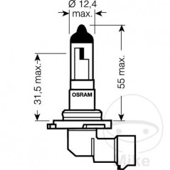 OSRAM halogen bulb H10 12V 42W ORIGINAL 159.02.07