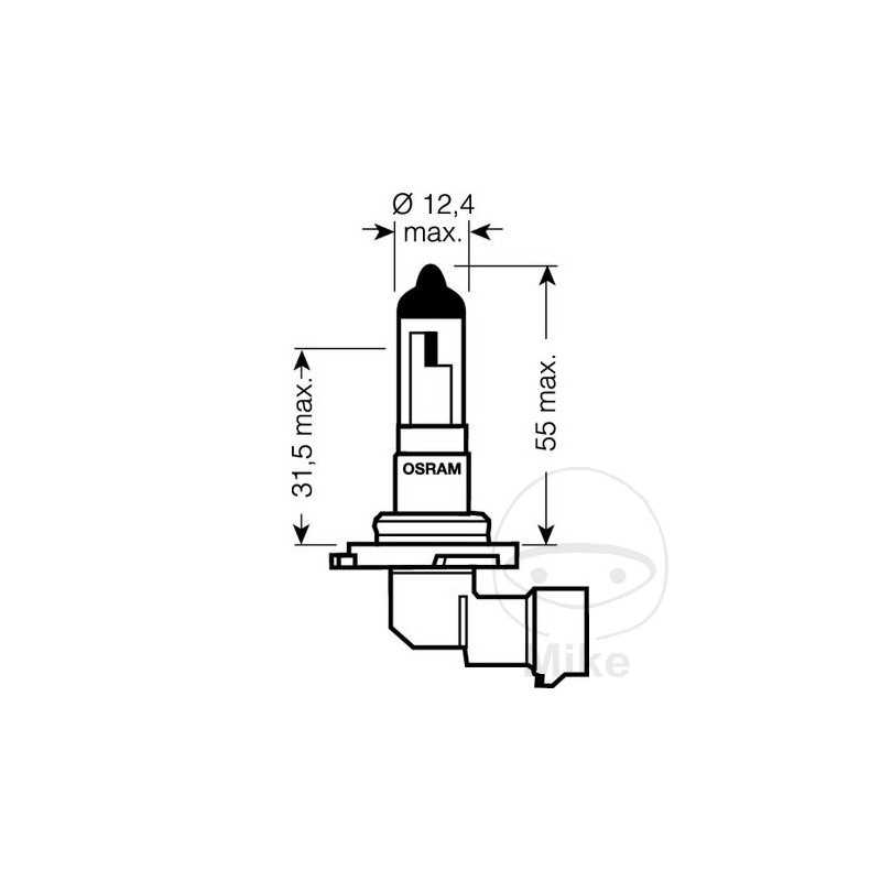 OSRAM Bombilla halógena H10 12V 42W ORIGINAL 159.02.07