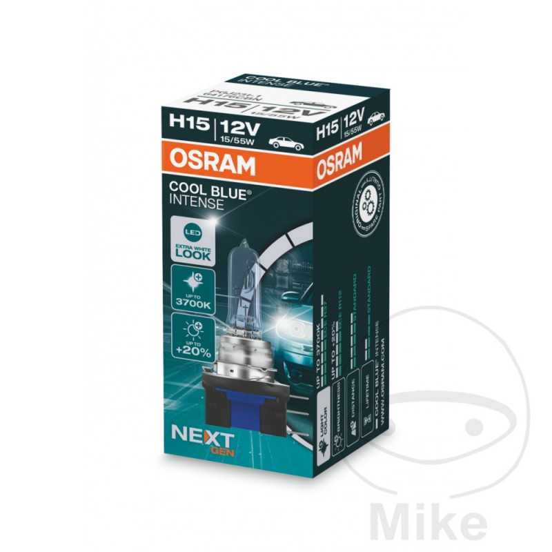 OSRAM Bombilla halógena H15 12V 15/55W 
COOL BLUE INTENSE NEX GEN 159.02.47