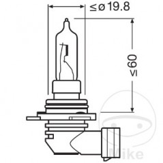 OSRAM halogen bulb HIR2 12V 55W 
COOL BLUE INTENSE NEX GEN 159.02.50