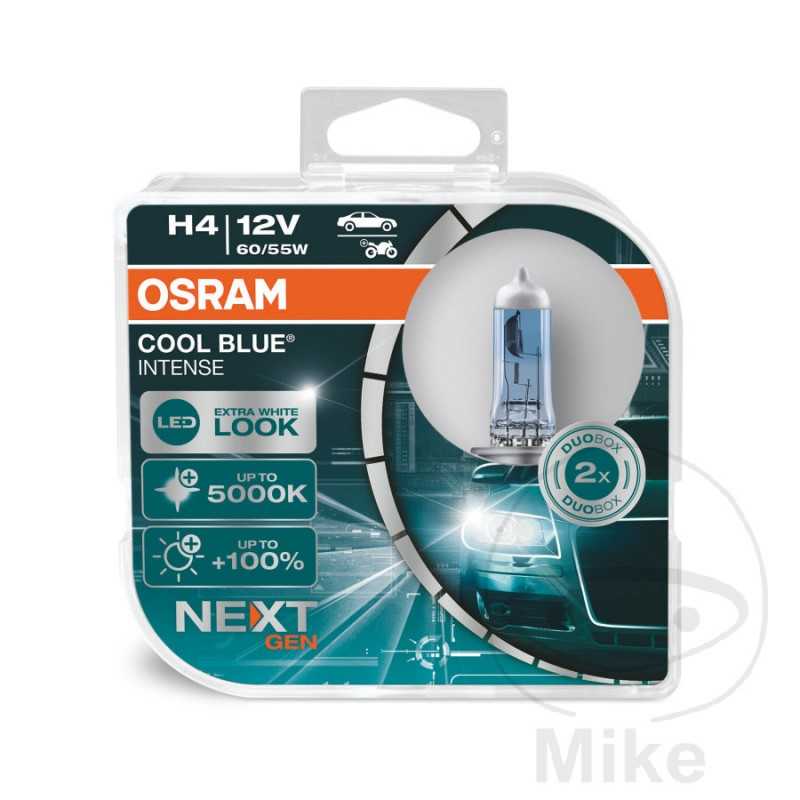 OSRAM Blister 2 bulb lamps H4 12V 60/55W 
COOL BLUE INTENSE 159.02.60