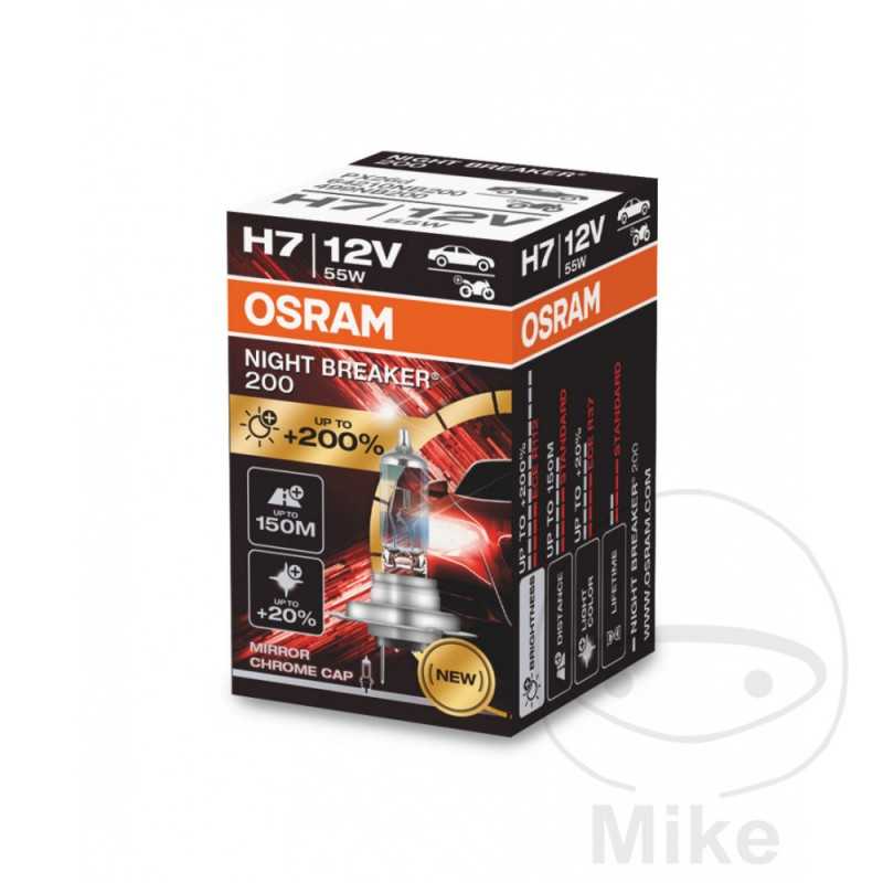 OSRAM halogen bulb H7 12V 55W 
NIGHT BREAKER 200 159.02.74