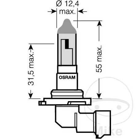 OSRAM Bombilla halógena HB4 12V 51W ORIGINAL 159.10.07