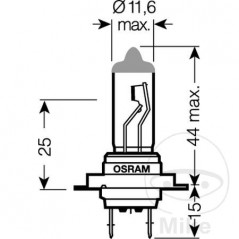 OSRAM Blister 2 lámparas bombilla H7 12V 55W DUOBOX 
ULTRA LIFE 159.13.38