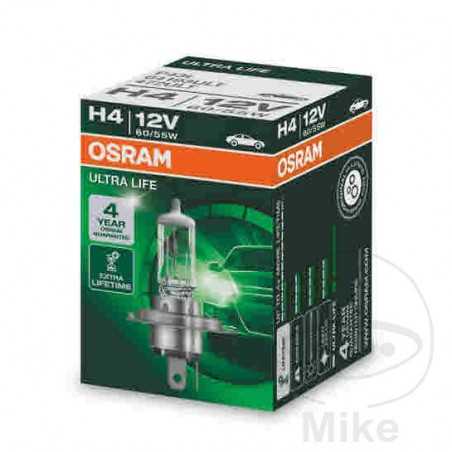 OSRAM Bombilla halógena H4 12V 60/55W 
ULTRA LIFE 159.13.46