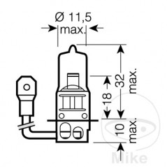 OSRAM Bombilla halógena H3 12V 55W ORIGINAL 159.77.98