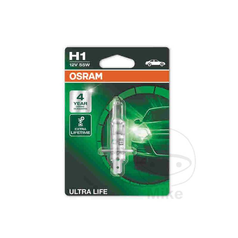 OSRAM halogen bulb H1 12V 55W 
ULTRA LIFE 159.16.19