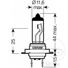 OSRAM Bombilla halógena H7 12V 55W ORIGINAL 159.76.99