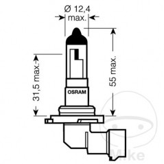 OSRAM Bombilla halógena HB4 12V 51W 
ORIGINAL 159.17.18