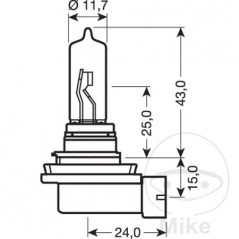 OSRAM halogen bulb H9 12V 65W ORIGINAL 159.78.89